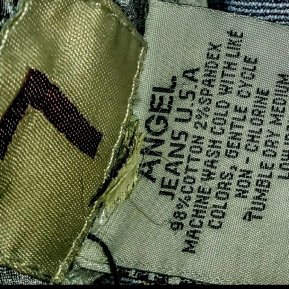 Angel Jeans Size 7 Low Rise Skinny Leg - Picture 9 of 10